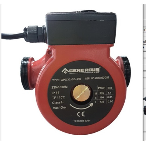 Generous 32-80-180 Sirkülasyon Pompası